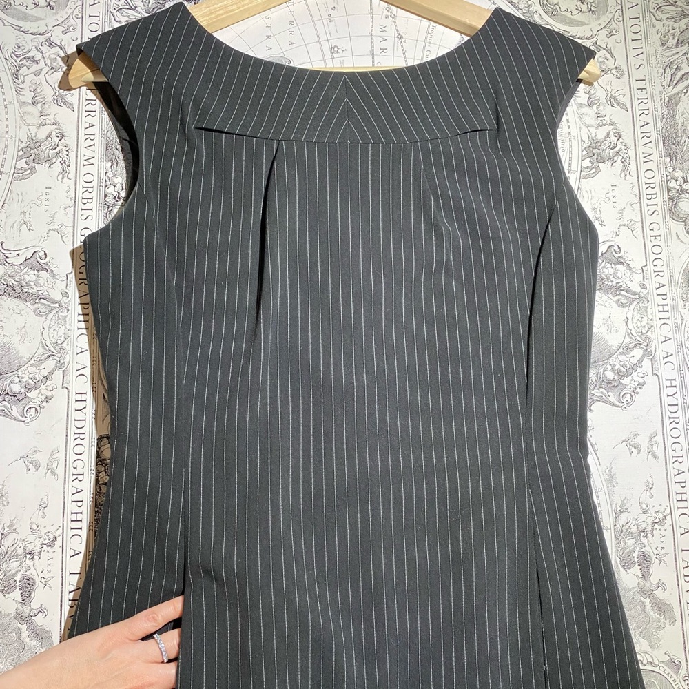 Calvin Klein dress black white pinstripe